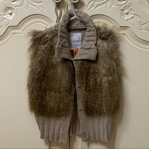 Mayoral Chic Girls Fur Vest - Size 4